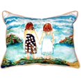 thumbnail image 2 of Betsy Drake SN086 11 x 14 in. Twins on Rocks Small Indoor & Outdoor Pillow, 2 of 3