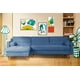 thumbnail image 1 of Sala Modular Sofá Cama Reversible De Velvet Azul Beehive Memory Foam Modelo Mondlak, 1 of 8