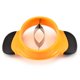 thumbnail image 4 of Cortador de mango – 1 Cortador de frutas de acero inoxidable – Naranja y negro, 4 of 5
