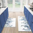 thumbnail image 2 of Anti Fatigue Kitchen Mats for Floor Set of 2, Black Boho Floral Kitchen Floor Mat, Non Slip Cushioned Kitchen Rugs Waterproof Memory Foam Kitchen Mat Comfort Standing Mat for Desk Laundry, 2 of 6