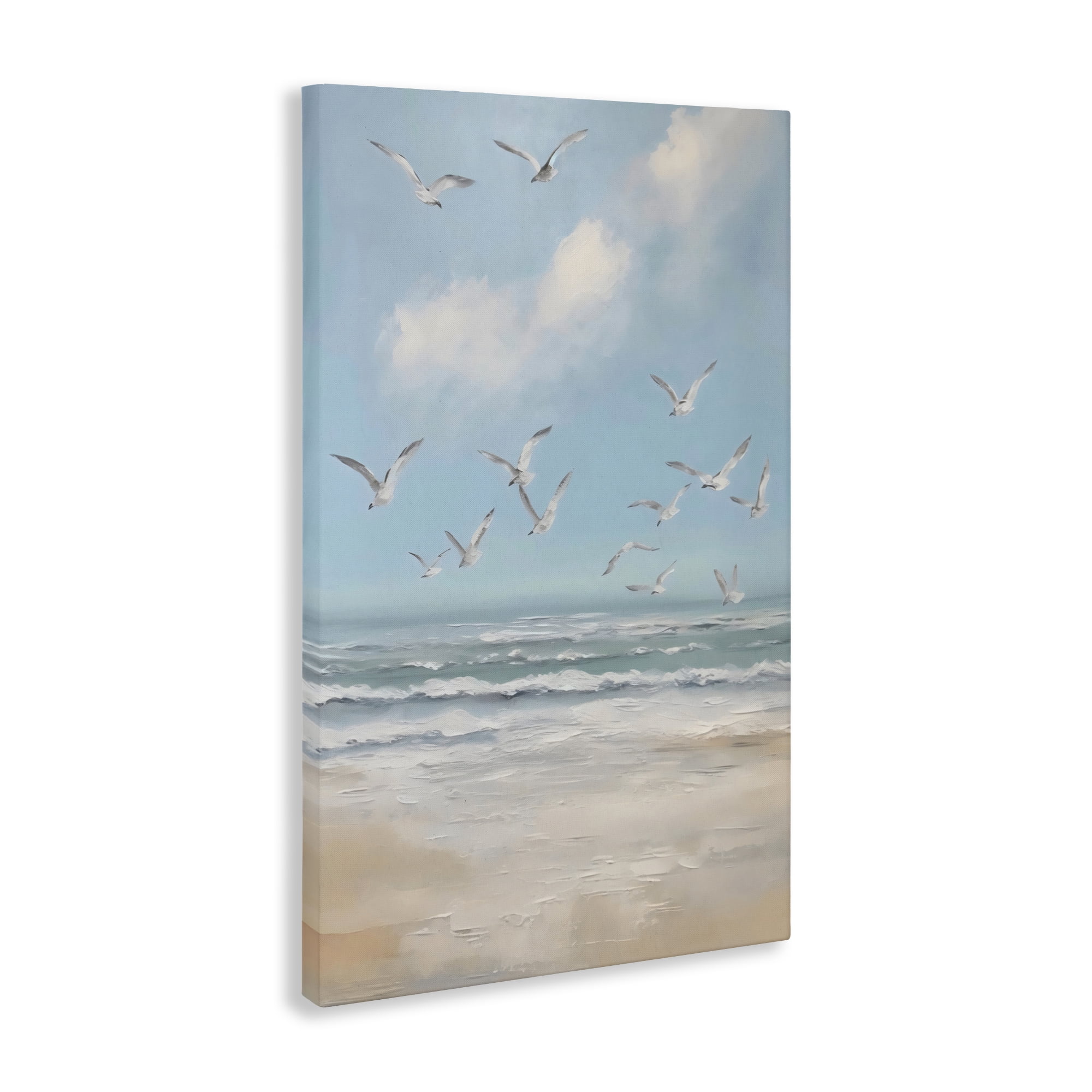 Stupell Industries Ocean Flight Seagulls Canvas Wall Art, design by Creative Studio