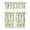 White-599, variant on Pineapple Sunshine Kitchen Curtains Set, Hawaiian Yellow Fruit Tier and Valance with Tropical Print, Fresh Summer Plant Decor for Window, Dining or Nursery Room