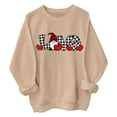thumbnail image 4 of EHQJNJ Chandails en Molleton Tendance pour Femmes 2024 Mode Décontractée Manches Longues Col Rond Chandails en Molleton Imprimés Pull Sans Capuche Chandails en Molleton Graphiques Col Rond Femmes Chandails en Molleton Gris Col Rond, 4 of 4