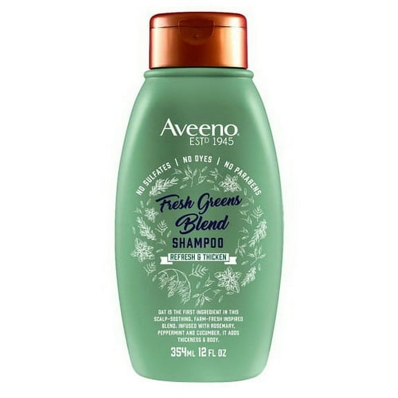 Fresh Greens Blend Scalp Soothing Shampoo By Aveeno, 12 Oz, 6 Pack
