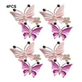 thumbnail image 4 of Redempat 4x Easy To Car Butterfly Air Vent Clips For Fresh And Fragrant Car Pink Gifts pink 1Set, 4 of 6