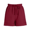 thumbnail image 5 of Bovemsi Womens Shorts Casual Summer Beach Fashion Drawstring Elastic Waist Solid Color Comfy Soft With Pockets Running Shorts, 5 of 5