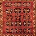 thumbnail image 1 of Ahgly Company Indoor Square Persian Orange Traditional Area Rugs, 8' Square, 1 of 1