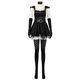thumbnail image 2 of Disfraz de Edward para mujer, disfraz de cosplay negro, disfraz de fantasía para mujer, traje de fiesta de carnaval y Halloween, 2 of 5