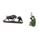 thumbnail image 5 of Estatua de escritorio, figura de lucha, adornos, escultura de toro, colecciones, artesanía de resina, decoración, figura de animal, estatua de pavo re, 5 of 8