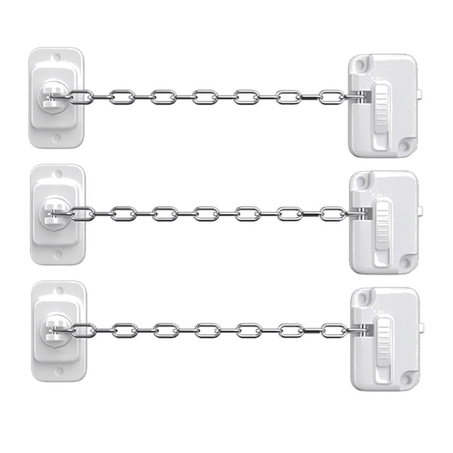 Window Restrictor Child Safety Locks Self Adhesive Window Limit Stop Locks No Drilling Adjustable ,Easy to Use