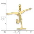 thumbnail image 3 of FB Jewels 10K Yellow Gold Gymnastics Floor Pendant, 3 of 3
