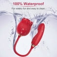 thumbnail image 4 of XBONP Rose Vibrator Sucking Vibrator 10 Speed Vibrating Rose Toy G-Spot Massager Sex Toys Red, 4 of 5
