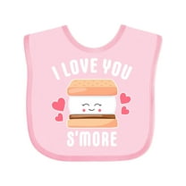Inktastic I Love You Smore with Cute Food Valentine Girls Baby Bib