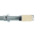 thumbnail image 1 of Tailor & Taylor 1 inch Curtain Rod with Fiber Coordinating Designer Styled Finials, Adjustable Metal Windows Rod with Y Style Bracket for Living Room, Kitchen and Windows (48", Silver), 1 of 1