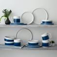 thumbnail image 2 of Noritake ColorStax Stripe Blue 16-Piece Dinnerware Set, Service for 4, 2 of 7