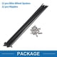 thumbnail image 4 of Rayos de bicicleta Unique Bargains 14G, rayos de rueda de bicicleta de acero inoxidable 304, 1 juego negro de 185 mm, 4 of 7