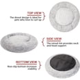 thumbnail image 4 of Calming Donut Dog Bed es Round Fluffy for Large Dogs -Anxiety Plush Machine Washable ( Large), 4 of 8