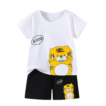 Kids Boy Pajamas Set Cartoon Crewneck Soft Comfort Pajamas Sleepwear Outfits Kid Sleepwear Size 4-5 Years Kids Clothes