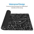 thumbnail image 4 of Bingfone Black Scientific Large Gaming Mouse Pad,Extended Desk Mousepad With Stitched Edges,Non-Slip Base,Water Resist Keyboard Pad For Gamer, Office & Home, 29.5 X 16 In, 4 of 9