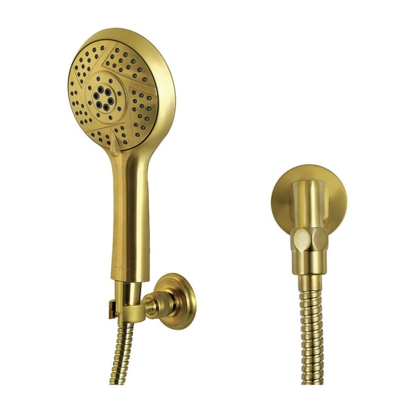 Kingston Brass KX1547SE Vilbosch Multi-Function Hand Shower Kit, Brushed Brass
