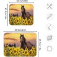 thumbnail image 3 of Horse Sunflowers Dish Drying Mat, Absorbent Microfiber Pad Protector For Kitchen Counter Top Mat Dish Drainboard 16x18in, 3 of 7