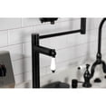 thumbnail image 4 of Kingston Brass KS4700PL Metropolitan Deck Mount Pot Filler Faucet, Matte Black, 4 of 7