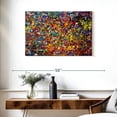 thumbnail image 3 of Elephant Stock 20 Million Things To Do Wall Art - Horizontal Canvas Wall Art - Living Room Wall Decor - Abstract Canvas - Green And Blue Decor By Osnat Tzadok - 36" x 24", 3 of 8