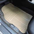 thumbnail image 6 of UAA 3pc All weather Front Rubber Car Floor Mats Back row Rear Runner - Beige, 6 of 6
