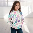 thumbnail image 2 of Girls Easter Kids Spring Long Sleeve Hoodie Tops Sweatshirt Cartoon Rabbit Printing Clothes, 2 of 3