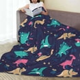 thumbnail image 6 of Sikiie Cartoon Dinosaur Ultra-Soft Micro flannel Blanket Luxury All Seasons Warm Blanket for Bedding Sofa and Travel (4 sizes)-50"x40", 6 of 7