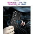 thumbnail image 3 of Grade Drop Impact for Samsung Galaxy S24 Plus Case Galaxy S24+ Plus 5G Case 360 Metal Rotating Ring Kickstand Holder  Heavy Duty Shockproof Case for Galaxy S24+ Plus Phone Case (Black), 3 of 15