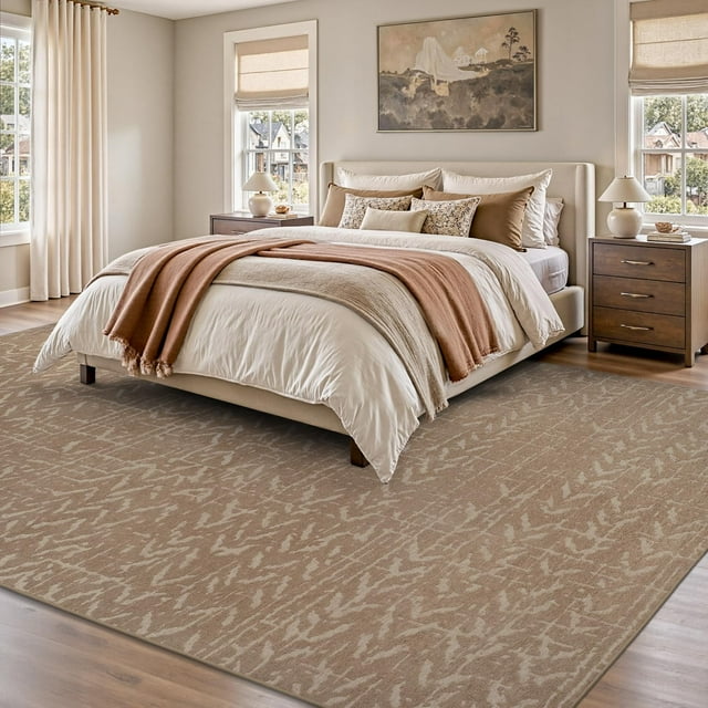 Area Rug x Rugs for Living Room Bedroom High Low Textu Jacquard Boho Neutral Carpet Non Slip Machine Washable Rug Dining Nursery Living Room Farmhouse Rug