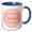 Blue/White, variant on 3drose, Simple Text of Be Kind, 11oz Two-tone Blue Mug