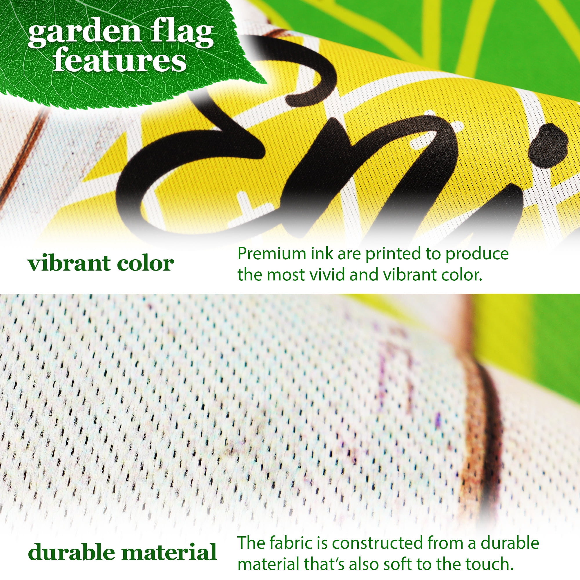 G128 Combo Pack: Garden Flag Stand Black 36 in x 16 in & Garden Flag Summer Decoration Enjoy Summer Pineapple 12"x18" Double-Sided Blockout Fabric