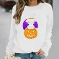 thumbnail image 1 of Heisall Womens Sweatshirts Long Sleeve Round Neck Loose Casual Halloween Print No Hood Autumn Winter 2025 New Arrival Fashion Sweatshirts, 1 of 6