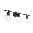 thumbnail image 4 of Collier 3 light Black and Clear glass Wall sconce, 4 of 15