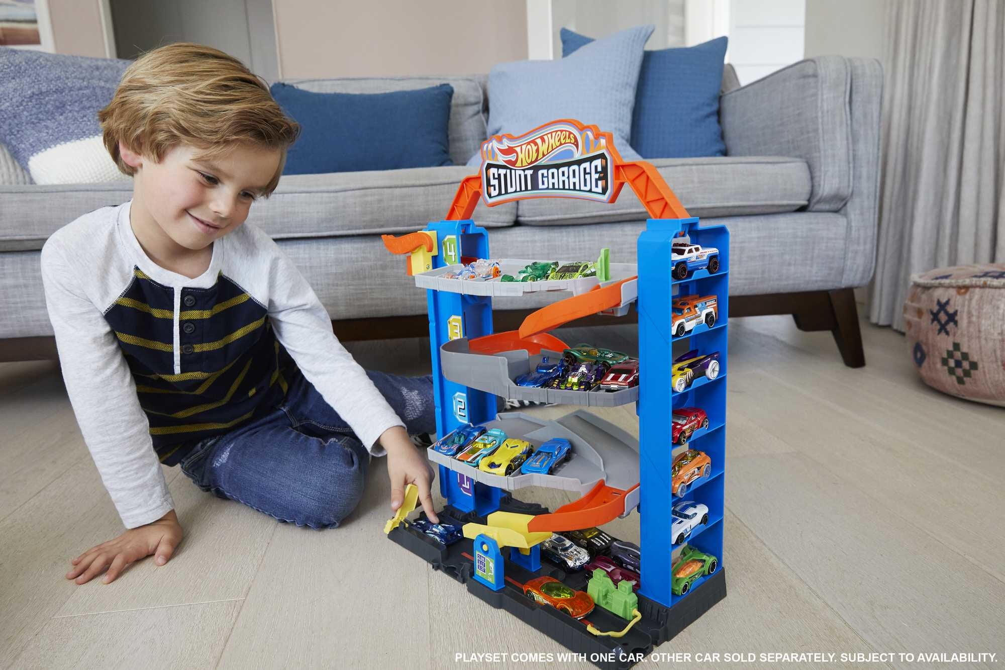 Open Box Hot Wheels City Stunt Garage Playset