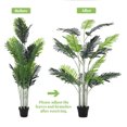 thumbnail image 3 of Artificial Areca Palm Tree 5 Feet Fake Tropical Palm Plant, 3 of 5