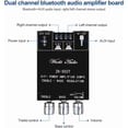 thumbnail image 2 of ZK-502T Power Amp Bluetooth 5.0 Audio Amplifiers Board 2.0 Channel 50W+50W AUX BT DC12-24V Mini Stereo Amplifier Module with Treble and Bass for DIY Home Speakers, 2 of 12