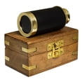 thumbnail image 1 of Telescopio Portho portátil de latón envejecido de 15 cm con caja de madera, 1 of 6