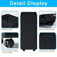 thumbnail image 4 of 23" Rolling Foldable Slim Laundry Basket with Lid Breathable Mesh Cover, Laundry Hamper on Wheels Tall Thin Dirty Cotton Corner Bin for Home,Black, 4 of 7