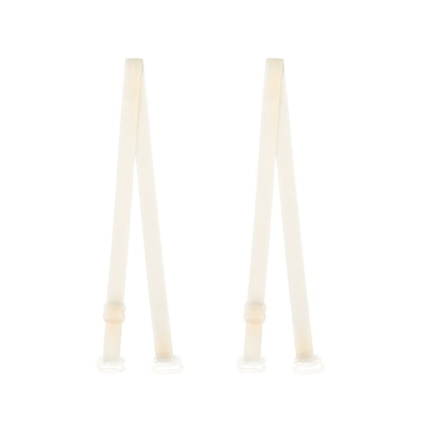 INSPIRE CHIC1Par de tirantes de sujetador transparentes antideslizantes, tirantes de hombro invisibles de color piel, ancho: 1.0cm/3/8"