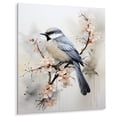 thumbnail image 2 of Designart "Bird Sumi Asian beauty II" Asian Metal Wall Decor, 2 of 5