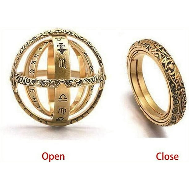 Anillo plegable de dedo astronomico anillo de bola de esfera astronomica anillo cosmico plegable regalo para mujeres y hombres Walmart en linea