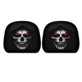 thumbnail image 5 of 1 Pack Halloween Creepy Clown Demon Face Car Headrest Cover Horror Scary Head Rest Protector Cover Elastic Auto Interior Prank Decor For Car SUV Truck, 5 of 6