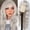 Silver, variant on Blonde and Brown Wigs With  Wavy Air Bangs Half Brown and Half  Wig Cap for Women Long Curly Heat Resistant Synthetic Blonde Wig for Daily Party  in 24 Inch