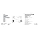 thumbnail image 2 of Monomando Lavabo Clic Acero Inoxidable Urrea 9424EO-9, 2 of 4