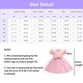 thumbnail image 4 of Kids Girls Flower Princess Dress Lace Birthday Bridesmaid Party Dresses, 4 of 7