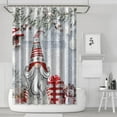 thumbnail image 1 of Rideau de Douche pour Salle de Bain, Gnomes de Sapin de Noël, Rideau de Salle de Bain Court, Imperméable, Rideaux de Salle de Bain Simples, Crochets Inclus, 72x72 Pouces, 1 of 5