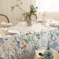 thumbnail image 4 of Waterproof Floral Tablecloth Rectangle 60x84 Inch - Wild Flower Table Cloth, Spring Summer Water Resistant Wrinkle Free Oblong Tablecloths - Summer Floral Table Cover for Party, Kitchen, Picnic, 4 of 7
